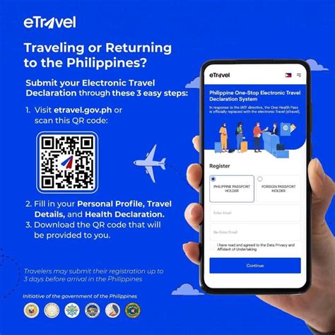 According to BI Commissioner Norman Tansingco, all arriving and departing passengers should register at eTravel, which is a prerequisite for the conduct of immigration formalities by BI officers manning the bureau’s counters in international airports and seaports. He noted that eTravel registration, which can be done via the eGov PH App or ...